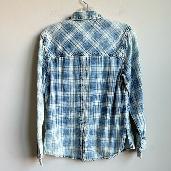 Dylan Plaid Button Up Long Sleeve Shirt Small NWT - Picture 8 of 8